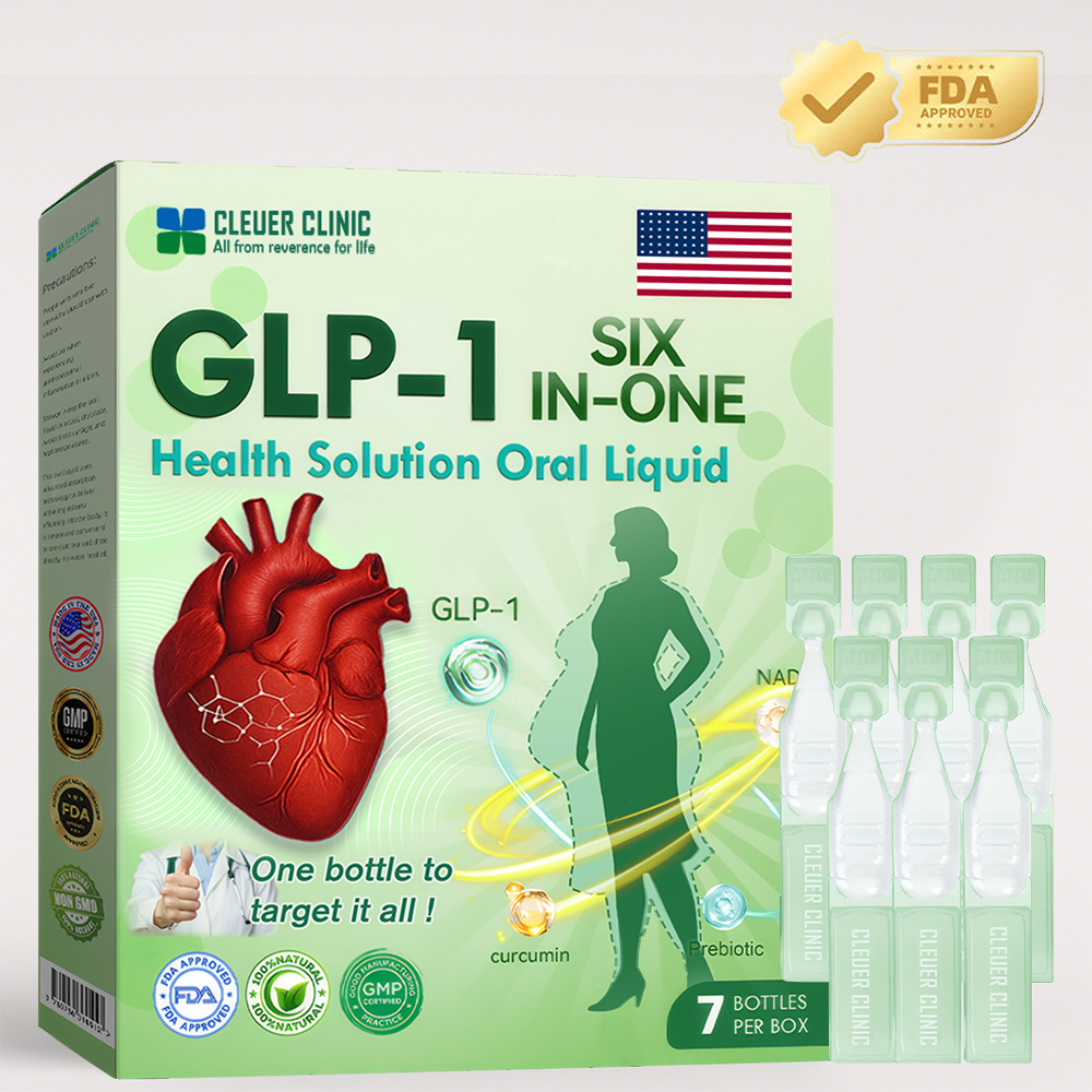 Clever Clinic+GLP-1 Max Cardiovascular Support Oral Solution Clinically-backed natural formula for heart function and blood pressure management Professional-grade • Complete transparency • FDA-registered facility