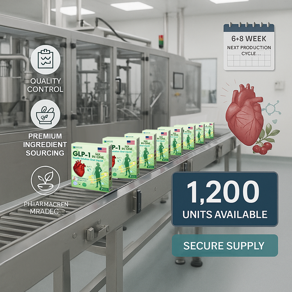 Clever Clinic+GLP-1 Max Cardiovascular Support Oral Solution Clinically-backed natural formula for heart function and blood pressure management Professional-grade • Complete transparency • FDA-registered facility