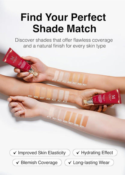 MISHA M Perfect Cover BB Cream No.13 Bright Beige - Fair with Cool Undertone SPF 42 PA +++ 1.69 Fl Oz - Tinted Moisturizer with SPF