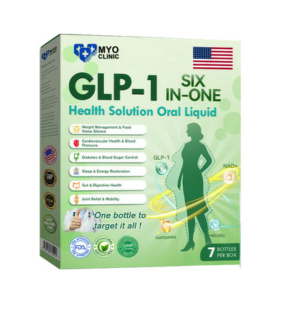 🇺🇸Official Store | Myo Clinic GLP-1 SIX-IN-ONE Health Solution Oral Liquid (Just once a day, visible changes in 7 days) For obesity, cardiovascular health, diabetes, sleep apnea, Gut Health, joint issues, and more