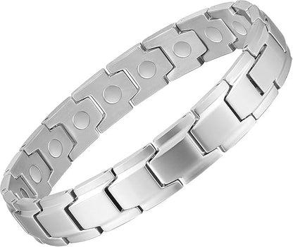 Dr.Meloxin Copper Bracelet for Men, 3X Ultra Strength Magnetic Bracelets, 99.99% Pure Copper with 3500 Gauss Neodymium Magnets, Adjustable