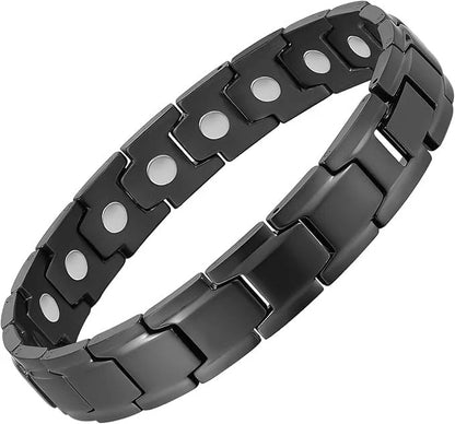 Dr.Meloxin Copper Bracelet for Men, 3X Ultra Strength Magnetic Bracelets, 99.99% Pure Copper with 3500 Gauss Neodymium Magnets, Adjustable